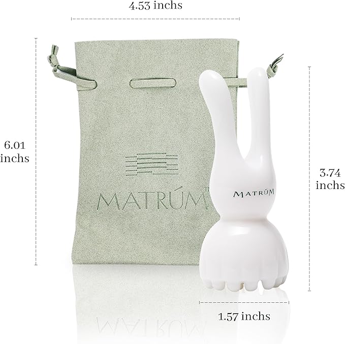 2-in-1 Facial & Scalp Gua Sha Tool | Jawline Sculpting & Face Massage Tool | Promotes Circulation, Lymphatic Flow & Relaxation | Skin Care Routine Gift for Women & Men