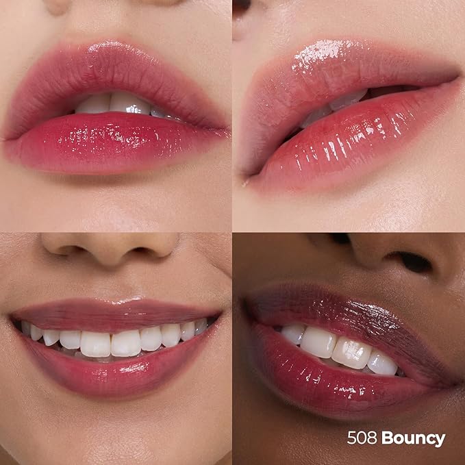 Laka Popping Balloon Lip Stain, 4.5g/0.15oz, Glossy Plumping Lip Tint, Moisturizing, Non-Sticky Texture for All-Day Hydration, Vegan, K-Beauty (#508 Bouncy)