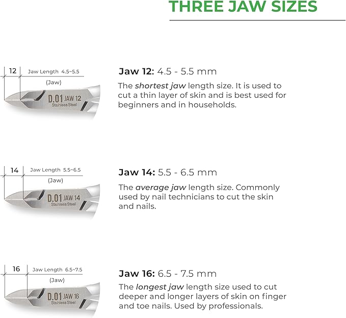 NGHIA Cuticle Nipper - D-03 JAW 14 | Stainless Steel | Durable and Sharp | Ergonomic Design | Grey Plated | Ideal for Salons and Home Use