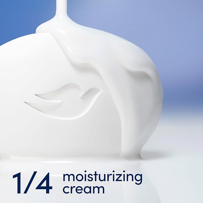 Dove Beauty Bar Soap Original 8 Count for Soft, Smooth Skin, with 1/4 Moisturizing Cream 3.75 oz