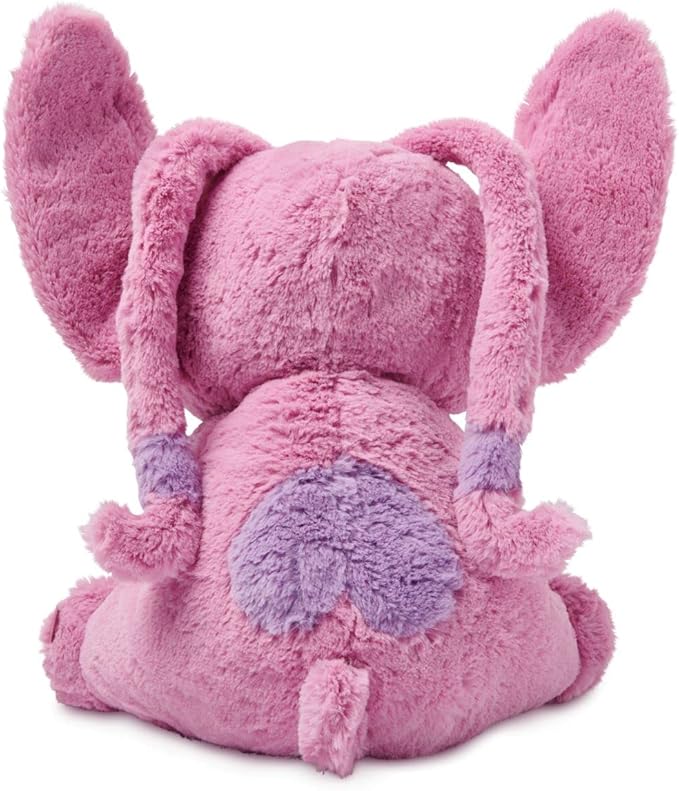 DISNEY STORE Official Angel Medium Soft Toy for Kids, Cuddly Character with Fuzzy Texture and Embroidered Details, Flexible Floppy Ears, Disney Plushy Suitable for All Ages.