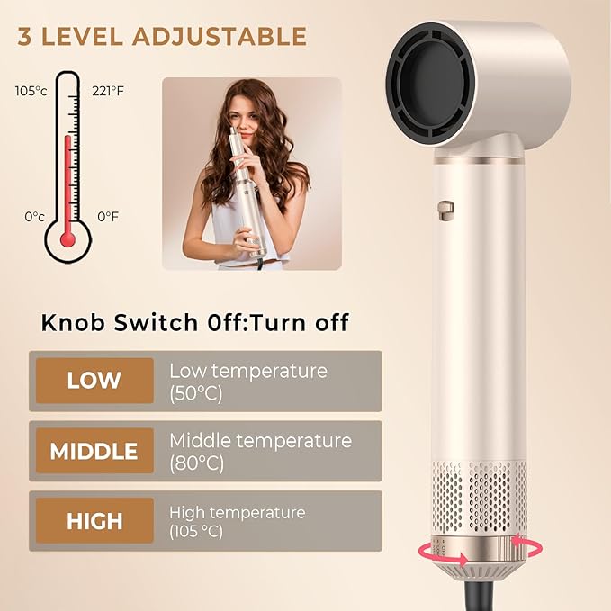 5 in 1 Hair Dryer Brush, Negative Ion Air Styler Wrap Hair Styler Upgrade Blow Dryer Brush Air Curler for Hair, Blowout Brush Set As A Gift for Straight/Curl/Drying/Smoothing