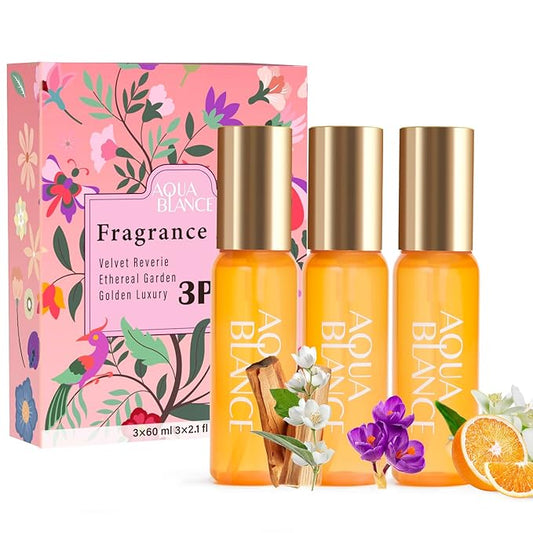 Body Spray for Women, Fragrance Hair & Body Mist Set, Travel Size Each 2.1 fl oz, 3 Pack, Velvet Reverie, Ethereal Garden, Golden Luxury