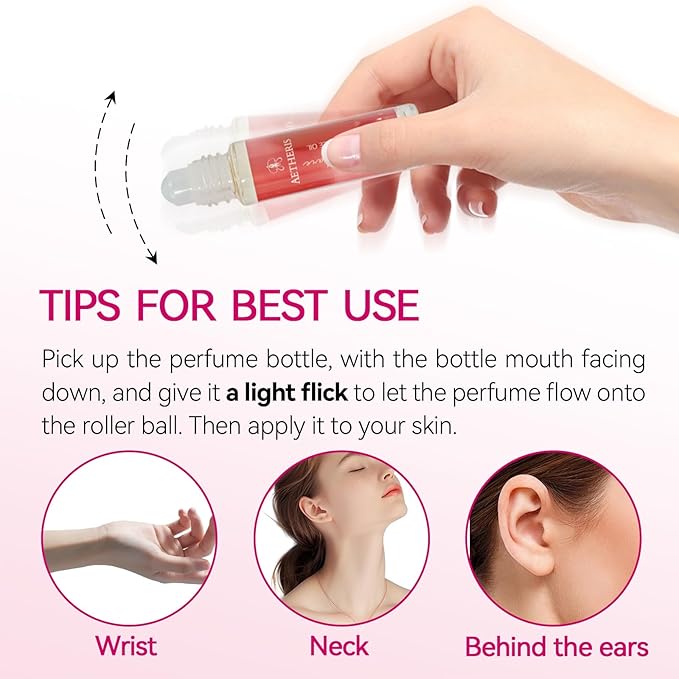 AETHERIS Pheromone Perfume for Women, Fruity Floral, Long-Lasting roll-on Perfume, Suitable for daily use and dating parties, Feel Confident And Alluring With.