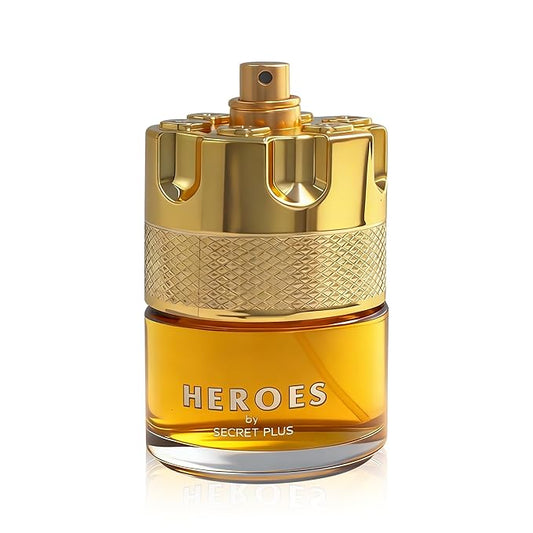 HEROES-SECRET PLUS, Men's Cologne Gift, Long Lasting EDP, Aura of Elitism & Modern Style, Perfume for Business, Commute and Casual Use, 3.4 Fl Oz