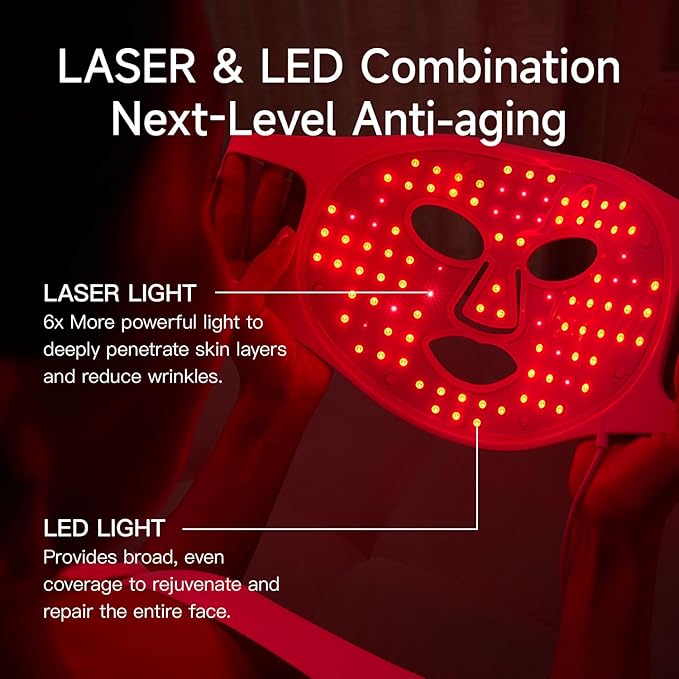 MEGELIN Upgrade Led Red Light Therapy Mask