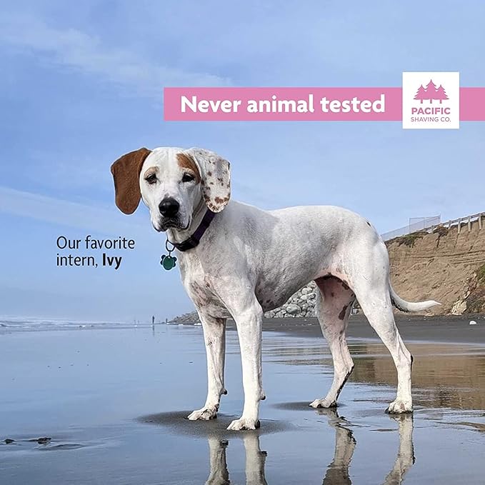 Pacific Shaving Company Pink Shaving Cream - Foaming Colorful Shaving Cream - Hydrating, Redness Reducing + Irritation Free Shave Cream (7 Oz)