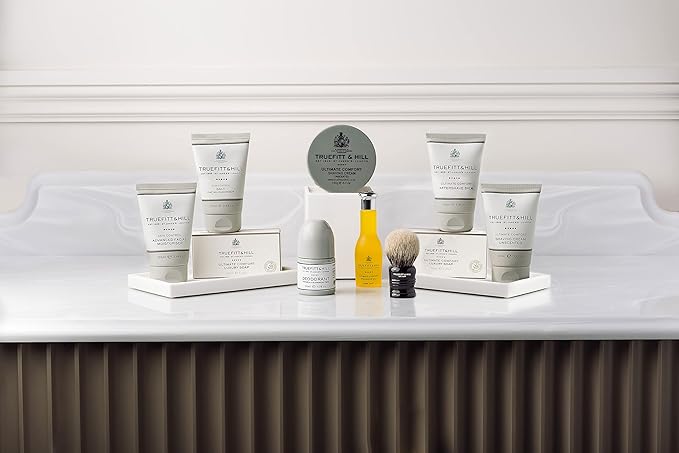 Truefitt & Hill Luxury Aftershave Balm - Ultimate Comfort - Premium Soothing Moisturizer with Aloe Vera Extract - Ideal for Sensitive Skin, Razor Burn Relief, and a Silky Smooth Finish - 3.38 oz.