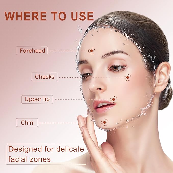 Facial Hair Removal Cream for Women, Painless & Flawless Depilatory Cream for Face Upper Lip Chin Hair Remover, Gentle Formula for Sensitive Skin