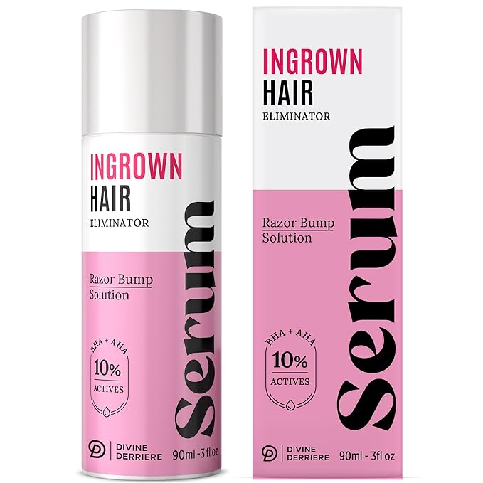 Razor Bump Stopper with Dark Spot Remover, Ingrown Hair Treatment for Bikini Area and Razor Bumps Treatment - Salicylic Acid After Shave Solution for Ingrown Hairs & Razor Burns