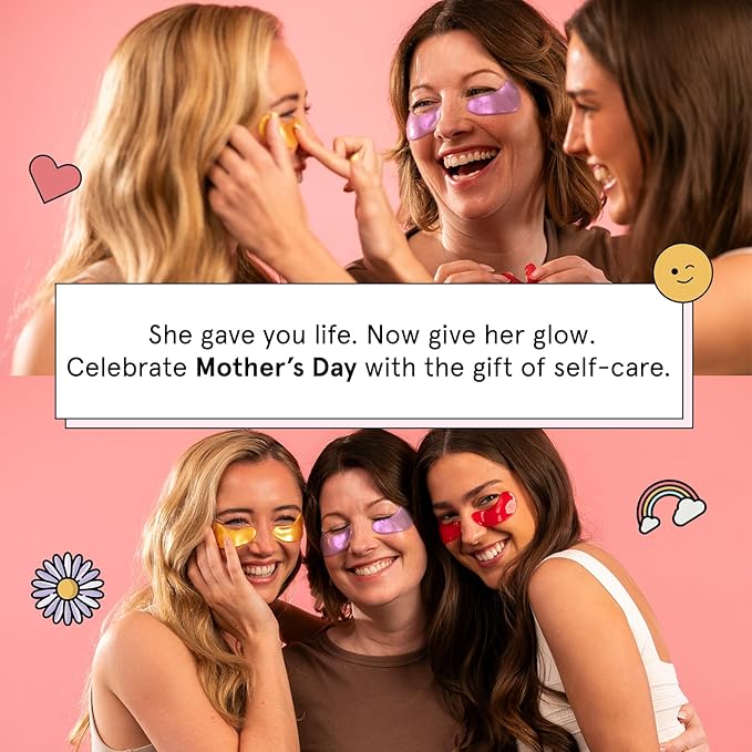 grace & stella Caffeine Under Eye Patches - Awakening Eye Patches for Puffy Eyes and Dark Circles, Under Eye Mask Patches with Niacinamide & Hyaluronic Acid - Teen Girl Gifts, Vegan (Bronze, 24 Pairs)