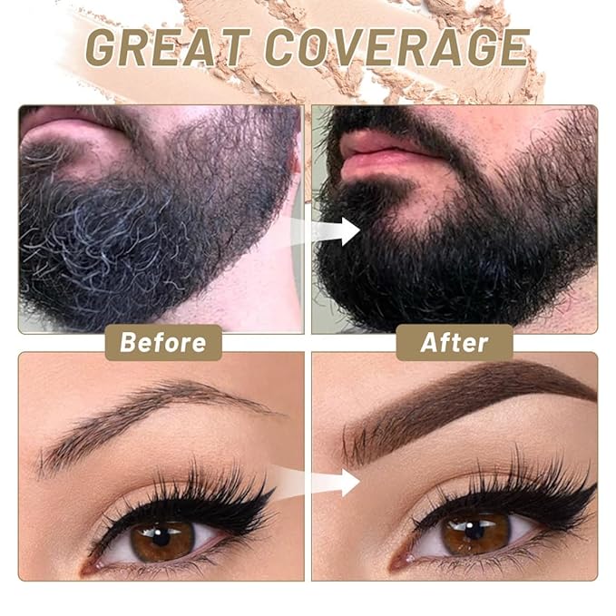 SOVONCARE Hairline Powder - Root Touch Up & Gray Hair Concealer for Men and Women, Instantly Covers Thinning Hair and Bald Spots, Natural-Looking Coverage Medium Brown