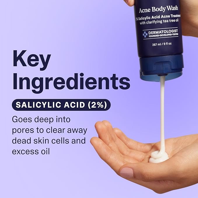 Curology Everyday Skincare Gift Set, Gentle Facial Cleanser, Acne Body Wash (2% Salicylic Acid), and Daily Gel Face Moisturizer with Hyaluronic Acid