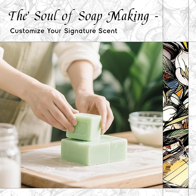 HIQILI Green Apples & Cucumbers Fragrance Oil for Candle, Soap, Perfume Making, Inspired by D.Ka-Ran B.De-Licious, Fresh Scents, Add to Skin & Hair Care Products - 1 Fl Oz