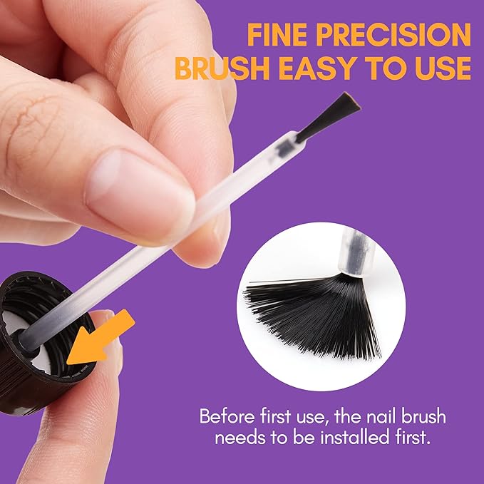 Makartt Nail Glue Remover: for Acrylics Press Ons - 50ML Debonder Without Acetone, Can't Remove Gel Polish