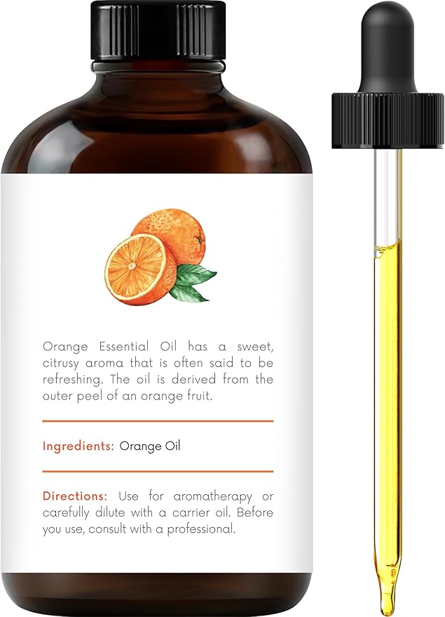 Handcraft Blends Orange Essential Oil – Huge 4 Fl Oz – 100% Pure and Natural – Premium Grade Essential Oil for Diffuser and Aromatherapy, Skin, Massage, Candle and Soap Making Fragrance