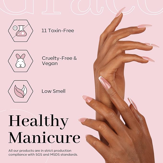 modelones Pink Gel Nail Polish, Jelly Nude Pink Gel Polish French Tip Base Colors Translucent Soak Off U V Soap Nails for Nail Art Manicure at Home 15ML