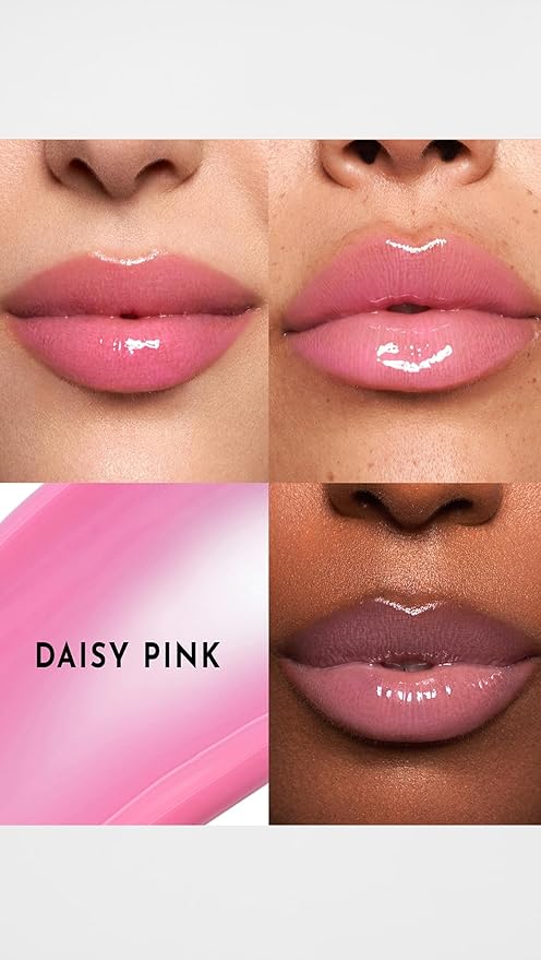 Lawless Forget the Filler Lip Plumping Line Smoothing Gloss - Daisy Pink - Premium Volumizing Lip Gloss with Natural Ingredients Designed to Plump, Firm, and Hydrate Lips 0.11 oz