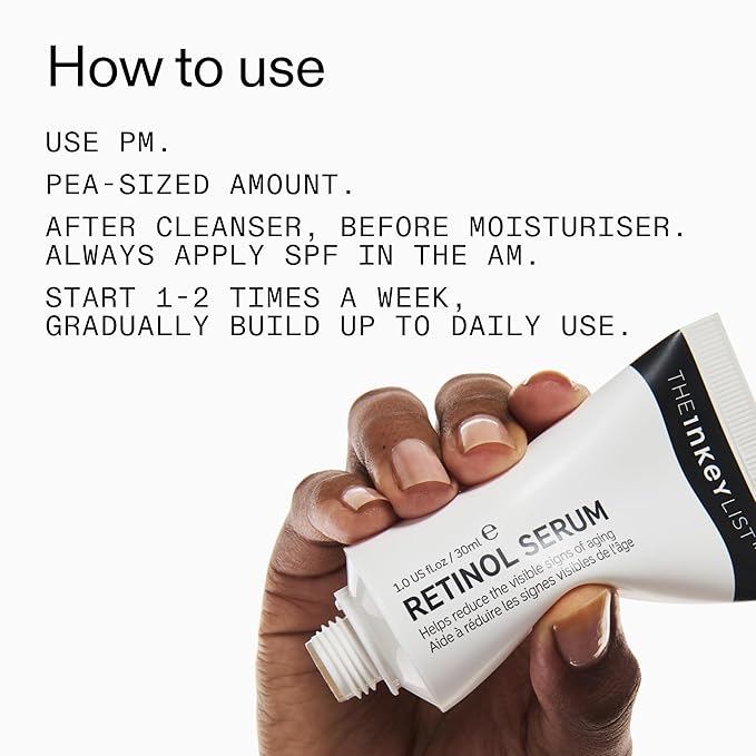 The INKEY List Retinol Serum 1 Fl Oz, Reduces Hyperpigmentation, Anti-Ageing Skincare, Acne Treatment, Vegan Friendly, Suitable For All Skin Types