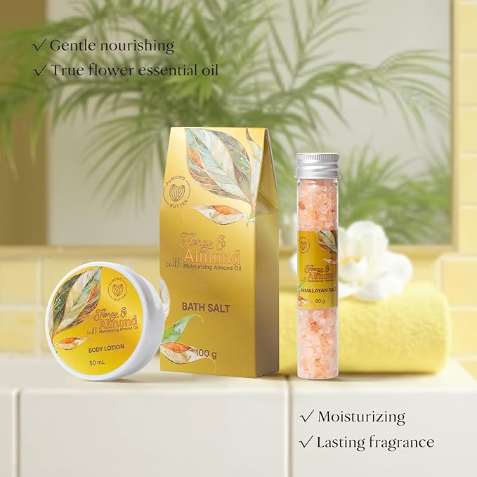 Spa Gift Baskets for Women, Spa Gifts for Women - 10pcs Honey Almond Tote Bag Bath Sets with Body Lotion, Bubble Bath, Relaxing Bath Sets, Birthday Christmas Gifts for Her