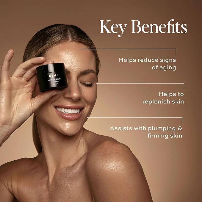 DIME Beauty Moisture Set ($75 Value) - Includes Dewy Day Cream + Restorative Night Cream (50 ml Each)