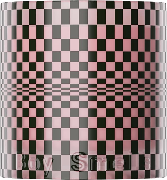 Boy Smells Festive Checker HINOKI FANTÔME – Holiday Scent with Cardamom, Hinoki & Smoked Amber – Woodsy Cozy Soy Wax – 8.5oz