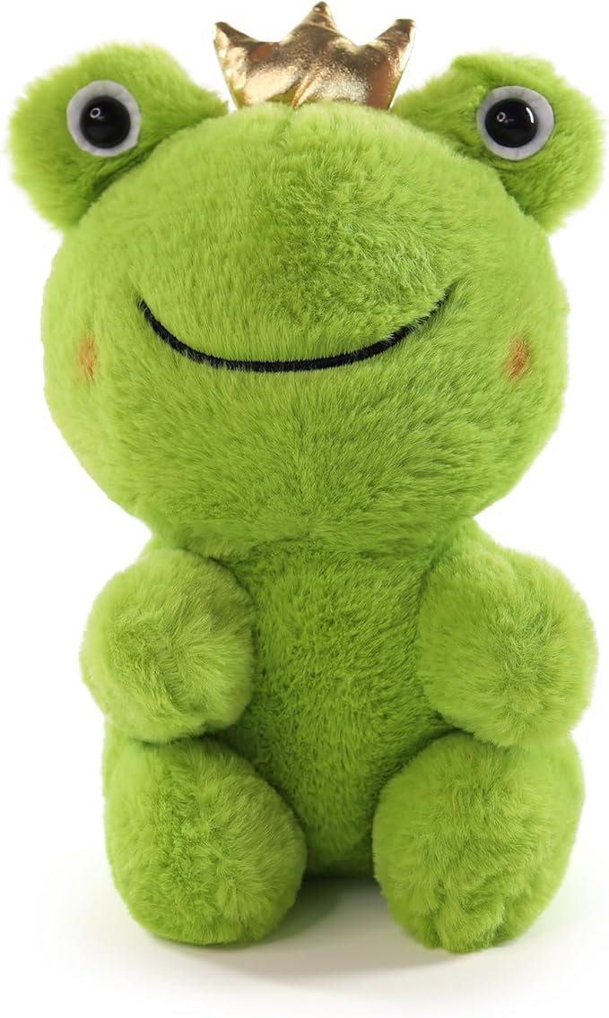 Sew Butiful Frog Plush, 9" Cute Green Stuff, Soft Frog Stuffed Animal Plushies, Birthday, for Girls, Kids