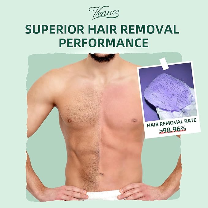 Hard Wax Beads Kit for Hair Removal, 36 Pieces Wax Beads for Full Body, Face, and Brazilian Bikini, Aloe, Lavender, Cherry Blossom - Includes Pre and Post Wax Oils