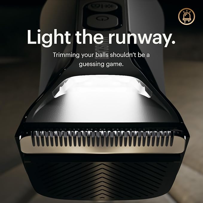 MANSCAPED® The Lawn Mower® 4.0 PRO - Groin & Body Hair Trimmer, Updated SkinSafe® Trimmer Blade, Waterproof Wet/Dry Groomer, USB-C & Wireless Charging Compatible, Men’s Ball Shaver with Travel Lock