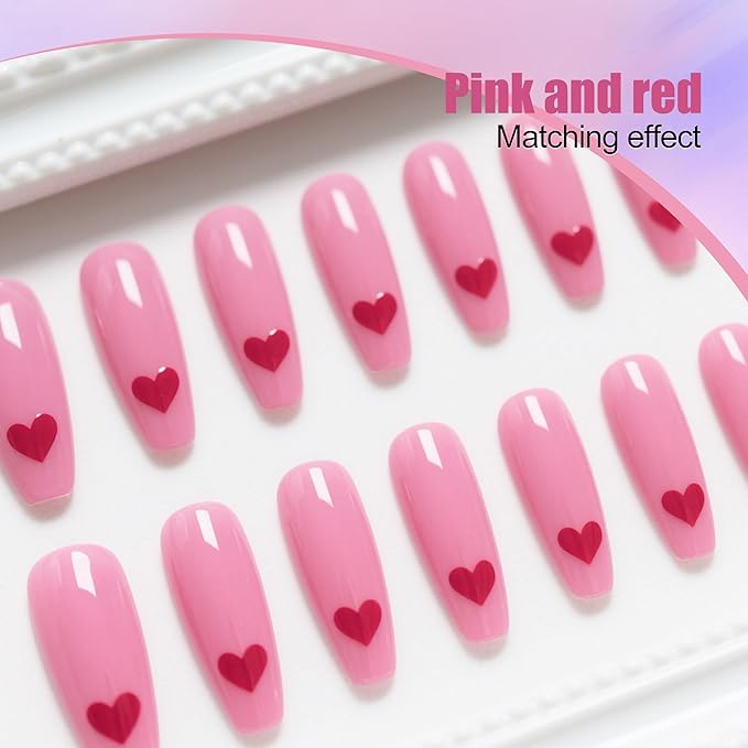 Artdone Sheer Gel Nail Polish Set Jelly UV Gel 6 Colors Translucent Milky White Pink Nude Brown Colors Nail Polish For All Seasons (Soild-Pink And Red)