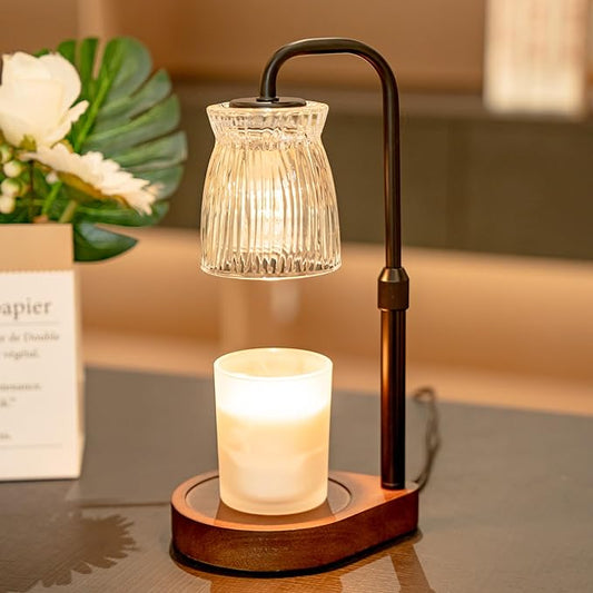 Shering Candle Warmer Lamp with Timer Dimmable, Gift Box, Gifts for Her, Birthday Gifts for Women, House Warming Gift New Home Decor, Wax Melt Warmer for Scented Jar Candles