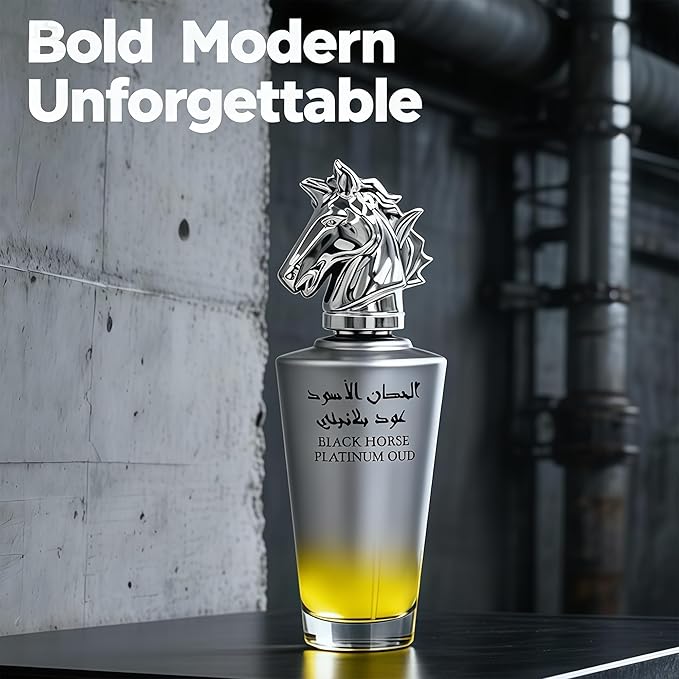 BLACK HORSE OUD Long-Lasting Cologne for Men | Fresh Citrus & Woody Scent | Eau de Toilette 100ml Spray | Day to Night Fragrance