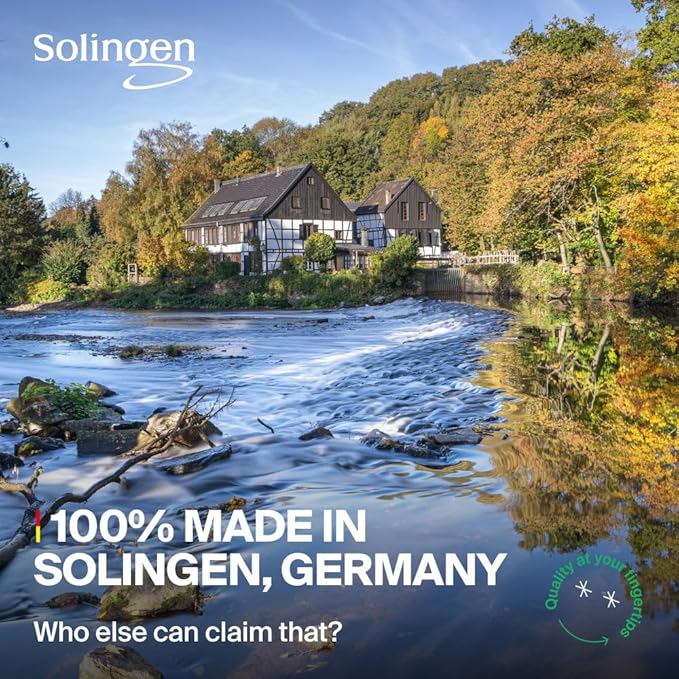 GERMANIKURE Professional Large Nail Clipper (8 cm) - FINOX Surgical Stainless Steel Manicure and Pedicure Tools in Leather Case- Ethically Made in Solingen Germany - 4712 - Travel Size Nail Care