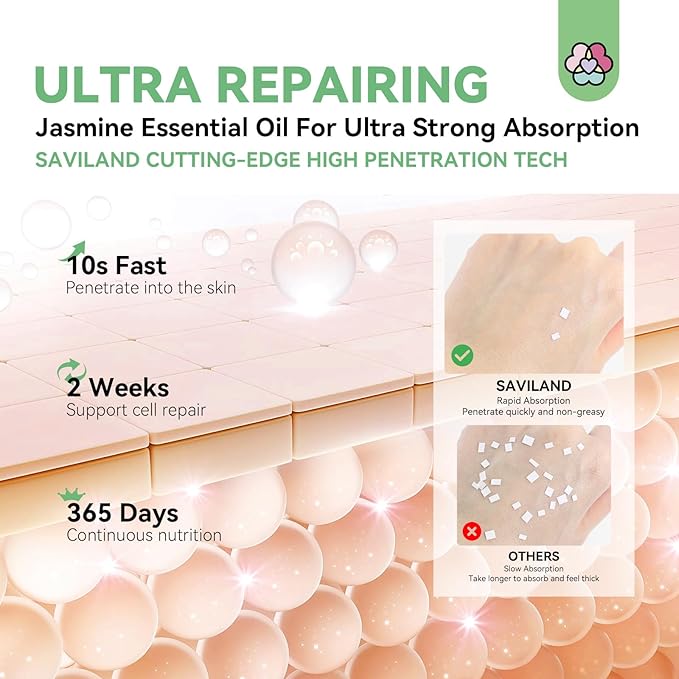 SAVILAND Jasmine Essential Oil for Cuticle Nails Hands: Ultra Repairing Cuticle Oil 100% Pure Plant-Based Nail Strengthener Hand Oils for Dry Hand Damaged Cuticle Weak Nail Care with Travel Bottle