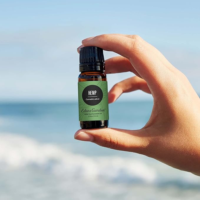 Edens Garden Hemp Essential Oil- 100% Pure Premium Grade, Undiluted, Natural, Therapeutic, Aromatherapy, The Best for Diffuser, Skin, Humidifiers, Kid Safe 30 ml (1 fl oz)