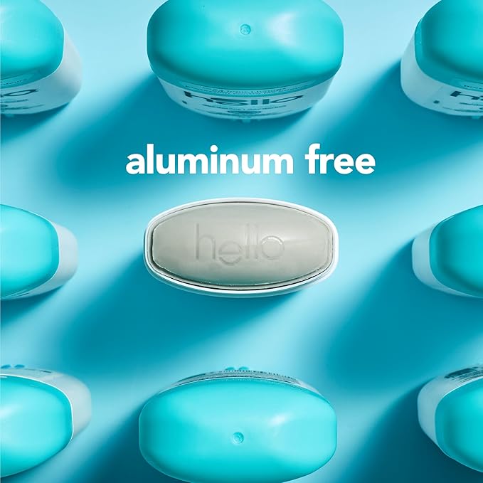 hello Clean and Fresh Aluminum Free Deodorant for Women and Men with Charcoal, 24-Hour Freshness, Baking Soda Free Deodorant, Dermatologically Tested, 2.6 oz Stick (2 Pack)