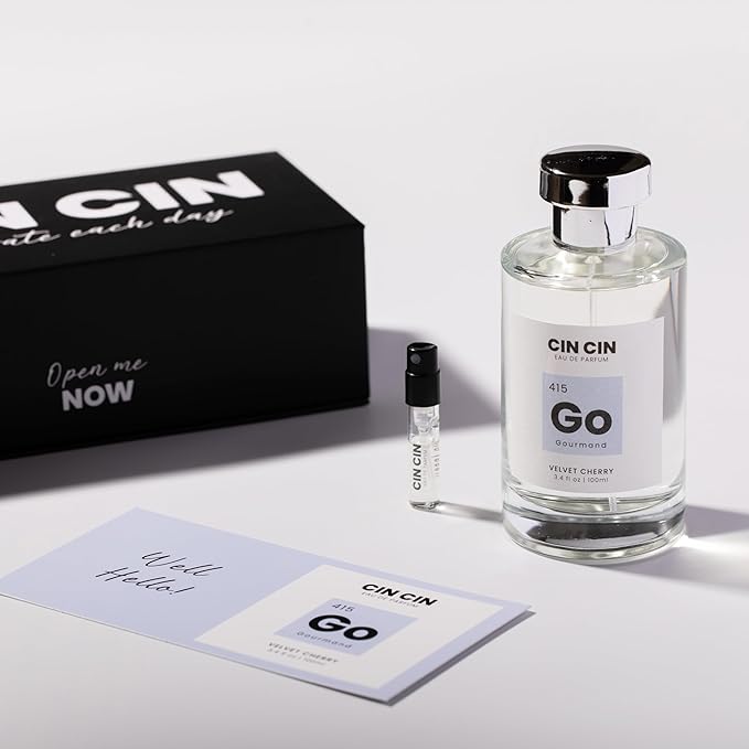 Cin Cin Velvet Cherry Perfume for Women and Men - Gourmand 415 EDP 100ml Inspired by T.F's Lost Cherry Perfume - Long-Lasting, Paraben-Free, and Concentrated Eau De Parfum Fragrance