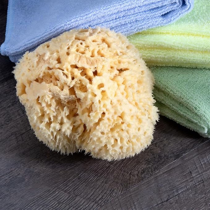 Renewable Sea Wool Sponge, Hand Cut, Large, Approx. 6-7"