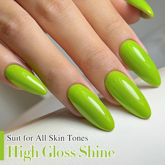 Double Rhythm 15ML Gel Nail Polish Pure Sheer Same Color Same Bottle Soak Off Gel Polish Art Manicure Salon DIY at Home for Women (Light Green-A1068)