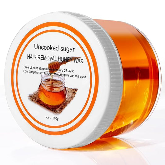 300g/10.6oz Organic Sugar Wax: Hair Removal Natural Sugaring Paste - for Sensitive Skin Body Legs Arms Bikini Back