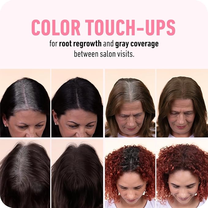 BOLDIFY Hairline Powder - Root Touch Up Hair Color for Gray Coverage - Bald Spot Concealing Hair Powder for Women & Men - 24-Hour Stain-Proof - Auburn