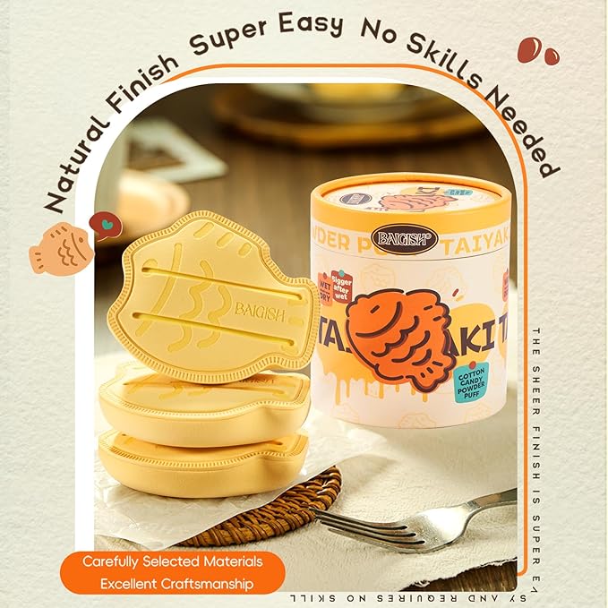 Makeup Sponge Set For Foundation Concealer, Triangle Powder Puff Soft Sponges Blender, Latex Free Blender Sponge For Liquid, Cream, and Powder Seamless & Flawless Makeup (Yellow)