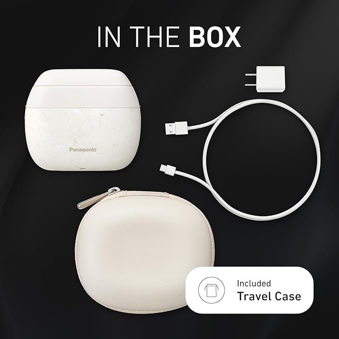 Panasonic ARC5 Palm-Sized Foil Shaver for Men, Powerful Travel Electric Razor, USB-C Charge Wet/Dry, Easy Clean Luxury Japanese 5-Blade, Smooth & Precise Cut w/Smart Sensor (Natural Sea Stone)