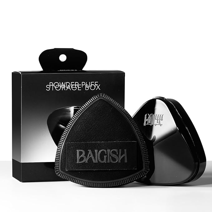 Makeup Sponge Set For Foundation Concealer, Triangle Powder Puff Soft Sponges Blender, Latex Free Blender Sponge For Liquid, Cream, and Powder Seamless & Flawless Makeup (Black)