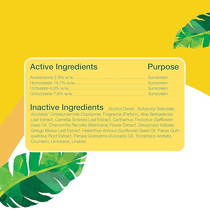 Sunscreen Spray for Face and Body, Broad Spectrum SPF 15 Sunscreen, Hawaiian Coconut, Water Resistant and Biodegradable - Alba's Quality SPF 15 - Pack of (4) x 5 fl. oz. Bottles