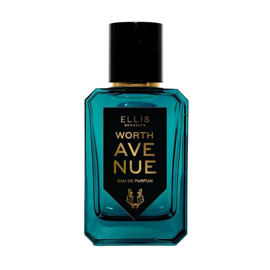 Ellis Brooklyn WORTH AVENUE Eau de Parfum for Men 1.7oz / 50ml - Lavender Suede, Cardamom, Angelica Seed & Ambrox Super – Fresh, Powerful, Sophisticated Scent