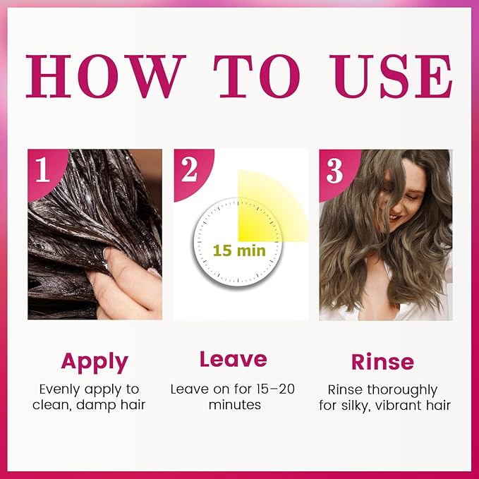 SOVONCARE Pink Hair Color Depositing Conditioner Mask 5.28 OZ, Cruelty-Free