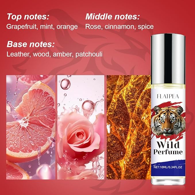 Pheromone-Infused Men's Roll On Perfume - Woody Musk Fragrance for Attraction & Confidence - Long Lasting Essential Oil Rollerball - 10ml Travel-Friendly Scent