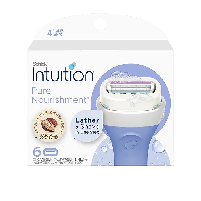 Schick Intuition Razors Bundle - Refills with Cocoa Butter & Sensitive Skin Razor
