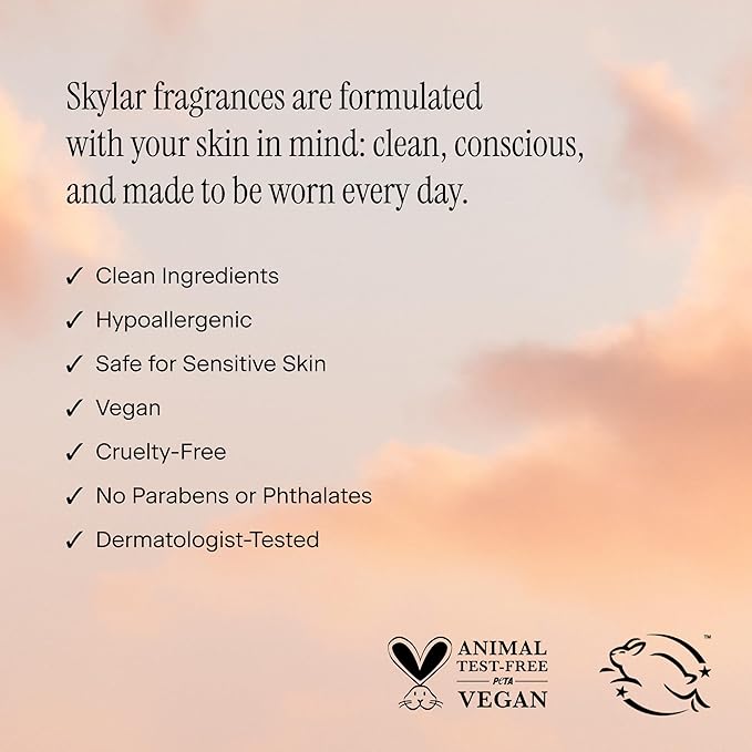 Skylar Vanilla Sky Hair & Body Mist | Hypoallergenic & Clean Fragrance | Vegan, Cruelty Free, and Safe For Sensitive Skin | 80 ML, 2.7 Fl Oz